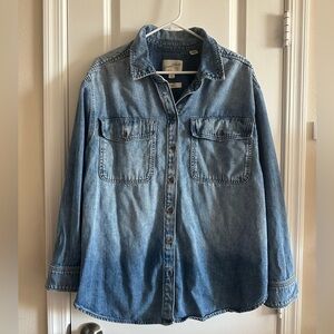 Universal thread denim, long sleeve shirt-oversized fit!